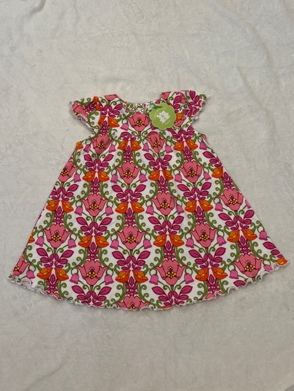 Vera Bradley Pink, Orange & Green Floral Girls' Dress